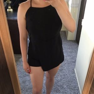 NEW Forever 21 Black Tie Romper-M